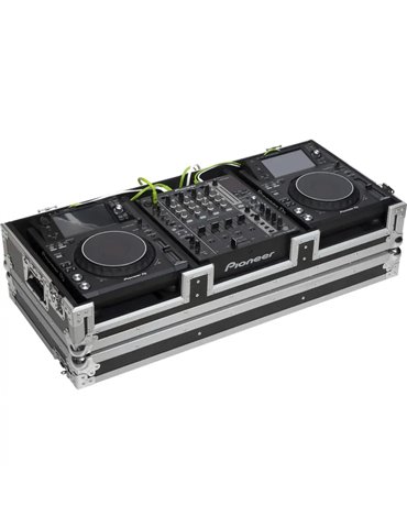 Pioneer XDJ-1000/DJM750MK2 o Denondj SC6000M/X1850 Plata (Ruedas).