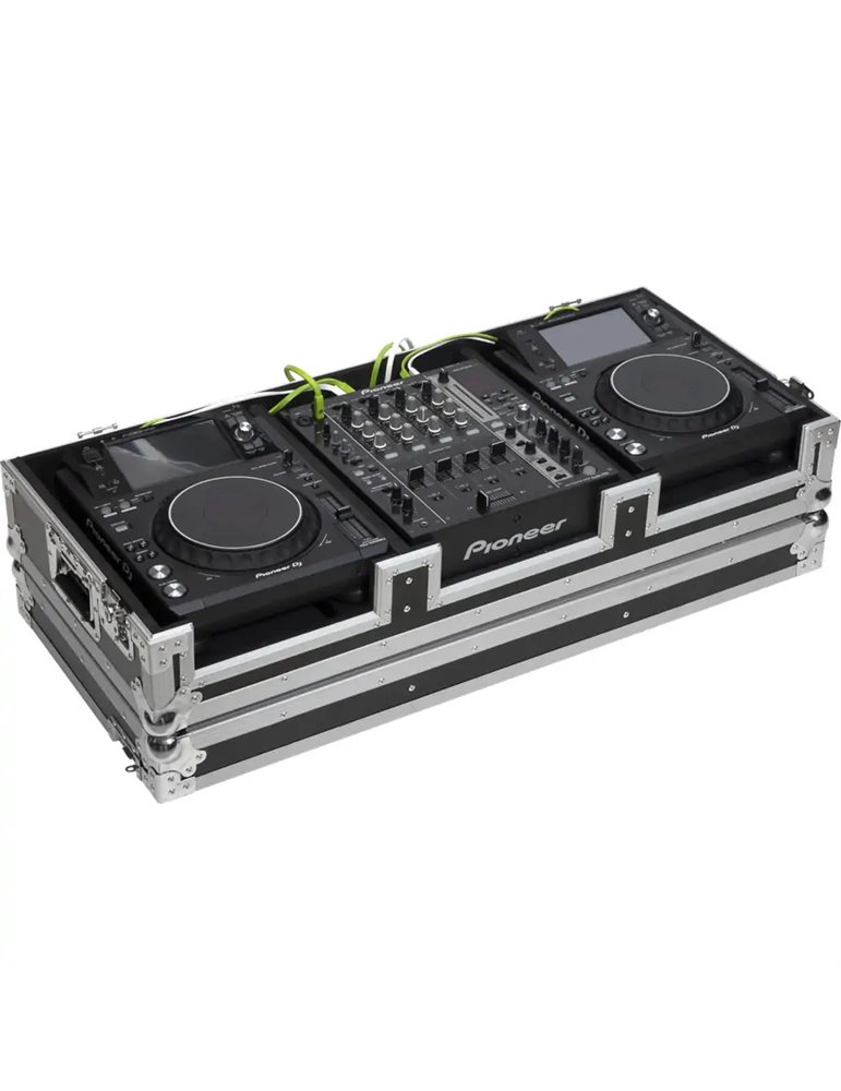 Pioneer XDJ-1000/DJM750MK2 o Denondj SC6000M/X1850 Plata (Ruedas).
