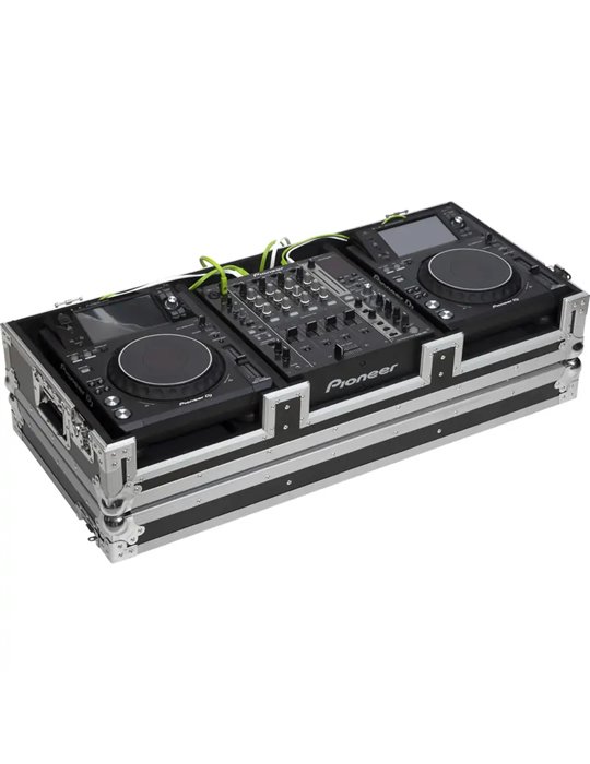Pioneer XDJ-1000/DJM750MK2 o Denondj SC6000M/X1850 Plata (Ruedas).