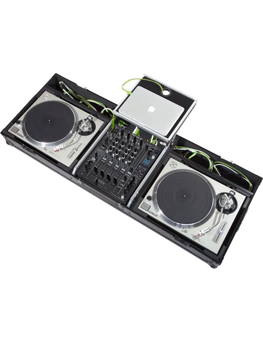 Flight Case Tocadiscos (Normal)/ Pioneer® DJM-900NXS2 Plata (Soporte Ordenador y Ruedas).
