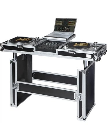 Flight Case Tocadiscos (Normal)/ Pioneer® DJM-900NXS2 Plata ( Mesa y Ruedas).