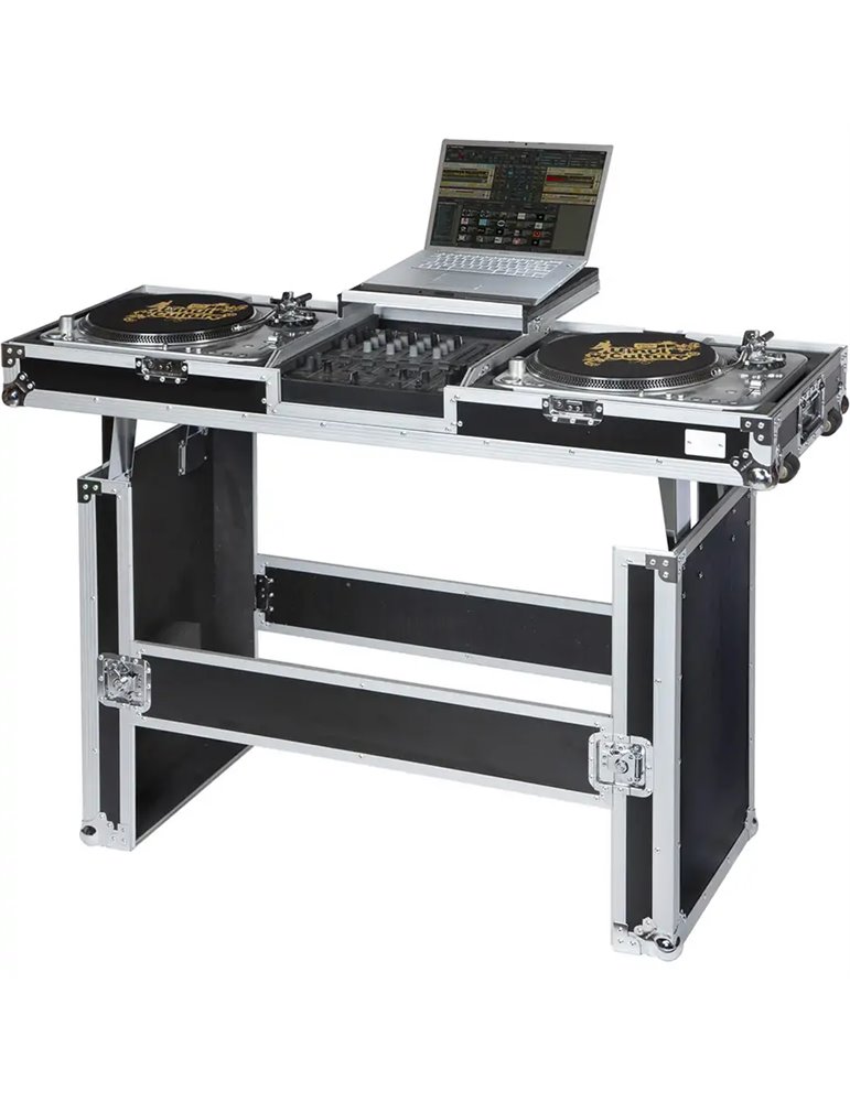 Flight Case Tocadiscos (Normal)/ Pioneer® DJM-900NXS2 Plata ( Mesa y Ruedas).