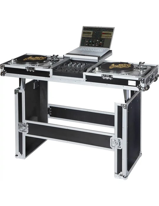 Flight Case Tocadiscos (Normal)/ Pioneer® DJM-900NXS2 Plata ( Mesa y Ruedas).