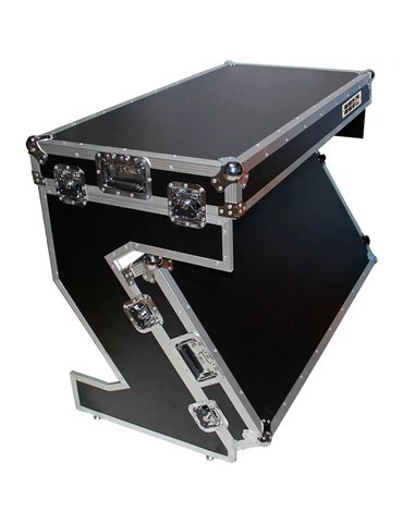 Estación de trabajo DJ Z-Table Plegable, plata (Ruedas)