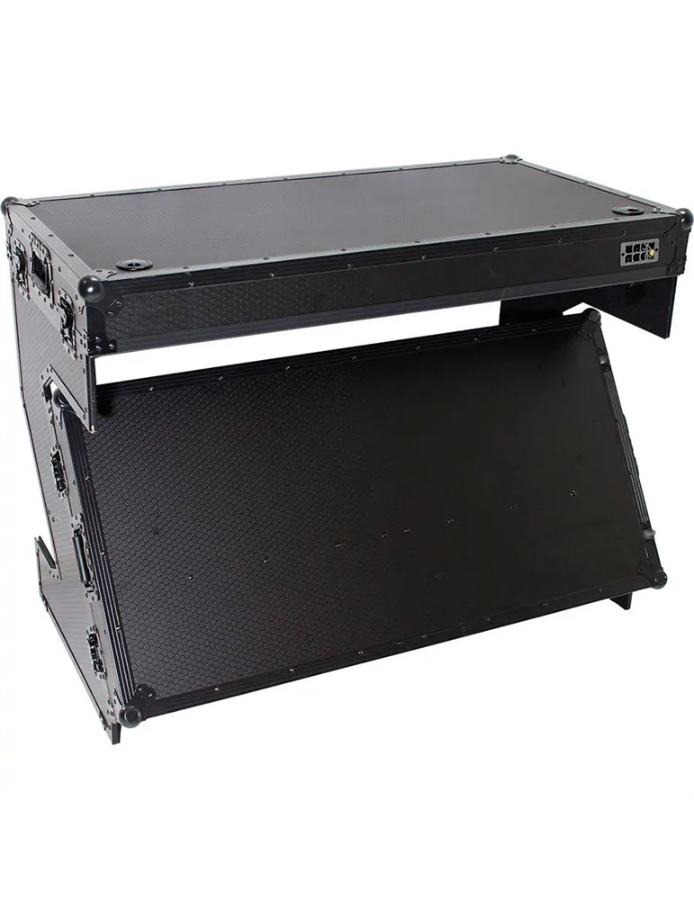 Estación de trabajo DJ Z-Table Plegable, negra (Ruedas)
