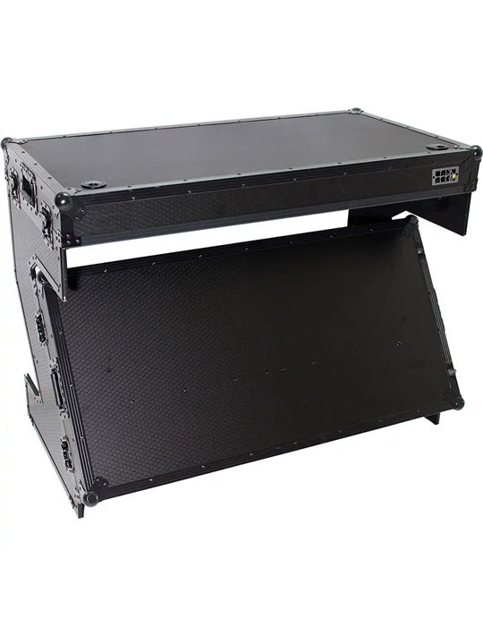 Estación de trabajo DJ Z-Table Plegable, negra (Ruedas)