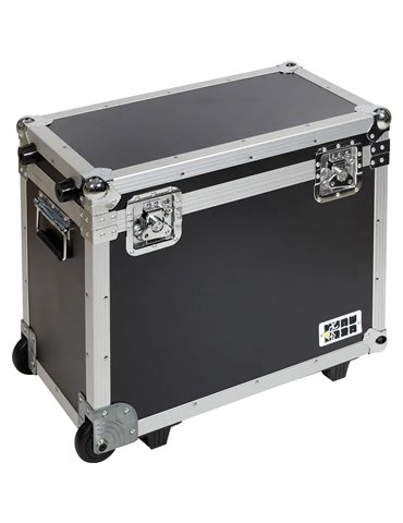 Flight case para almacenaje con ruedas y asa telescópica tipo trolley