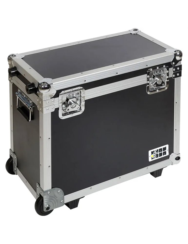 Flight case para almacenaje con ruedas y asa telescópica tipo trolley