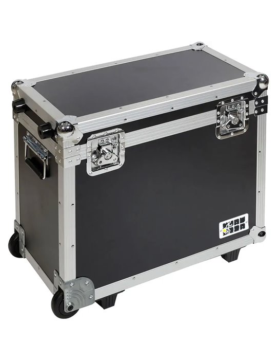 Flight case para almacenaje con ruedas y asa telescópica tipo trolley