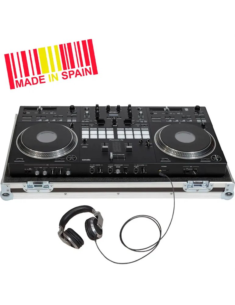 Flight case controlador Pioneer® DDJREV7 - REV5, Plata.