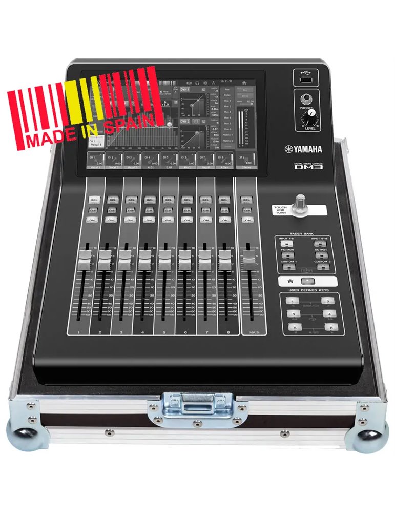 Maleta Profesional Yamaha® DM3 Plata