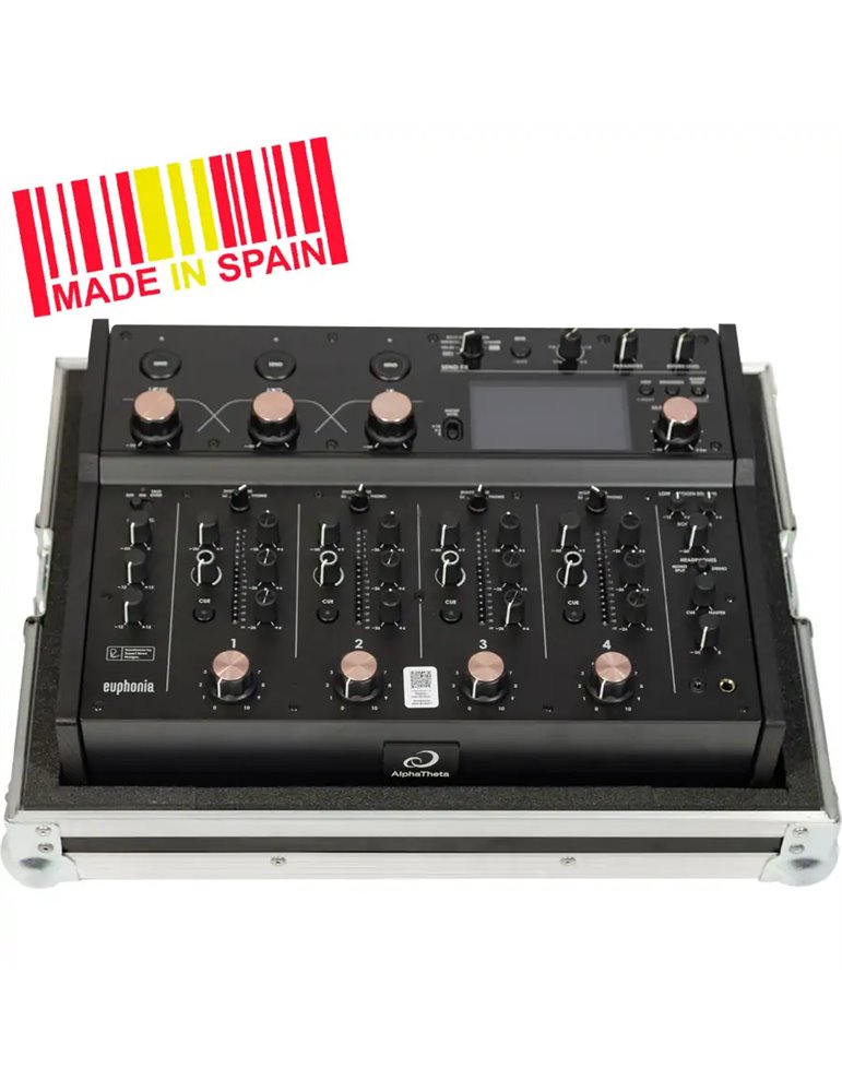 Flight case Mezclador Alphatheta® EUPHONIA, Plata