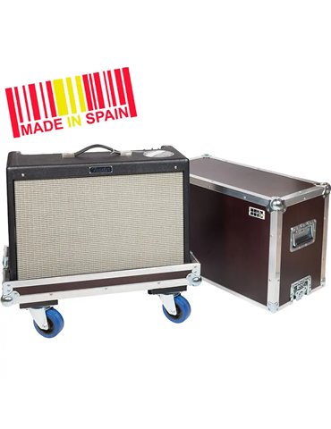 Flight case Amplificador para Fender Hot Rod Deluxe, Plata (Ruedas)