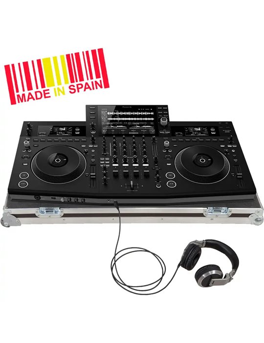 Flight case controlador Pioneer® OPUS-QUAD Plata (Ruedas).