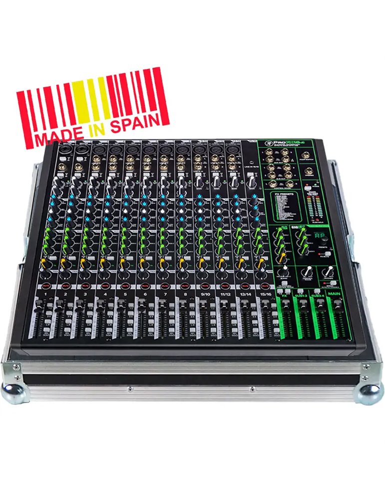 Flight case Mezclador Mackie@ PROFX16V3, Plata