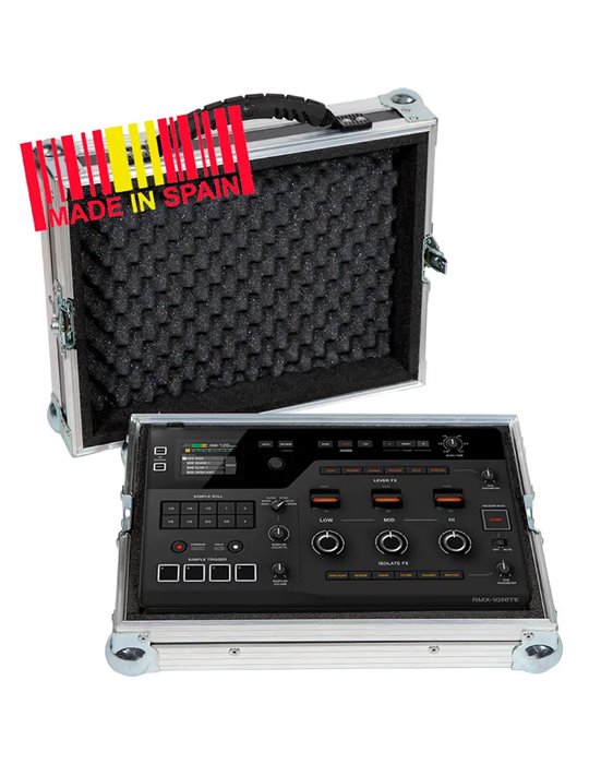 Flight case Modulo de efectos Alphatheta® RMX IGNITE Plata.