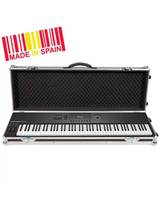 Flight case Teclado para Native Instruments® KONTROL S88MK3, Ruedas