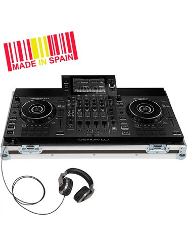 Flight case controlador Denondj® SCLIVE4 Plata
