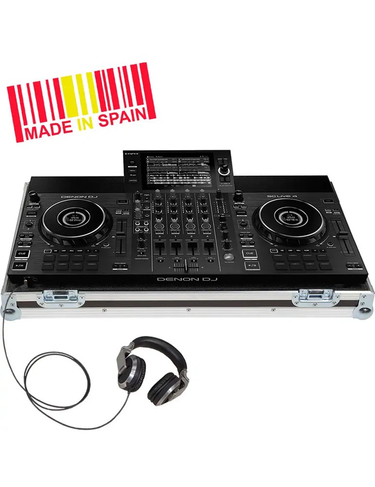 Flight case controlador Denondj® SCLIVE4 Plata