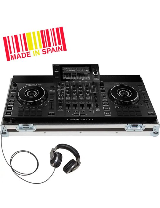 Flight case controlador Denondj® SCLIVE4 Plata