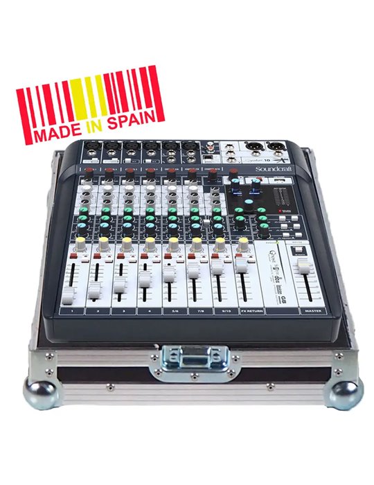 Flight case Mezclador Soundcraft® SIGNATURE10, Plata