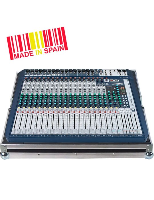 Flight case Mezclador Soundcraft® SIGNATURE22, Plata