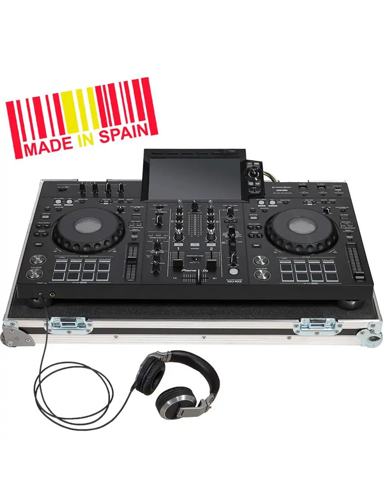 Flight case controlador Pioneer® XDJ-RX3 Plata (Ruedas).