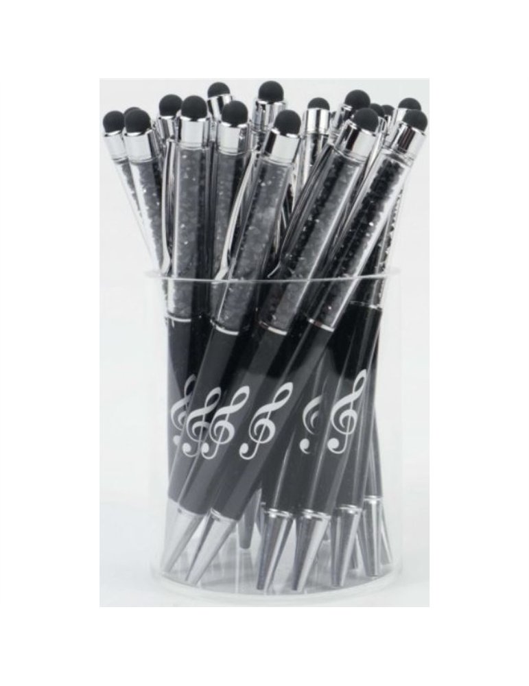 Bolígrafo Stylus Clave de Sol Agifty B-2000 Cristal Negro