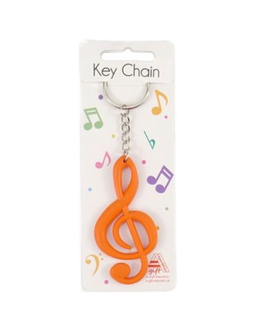 Llavero Clave De Sol Agifty K-1004 Roja