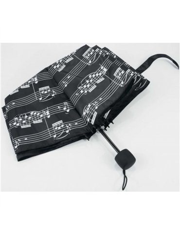 Mini Paraguas Notas Agifty U-2000 Negro