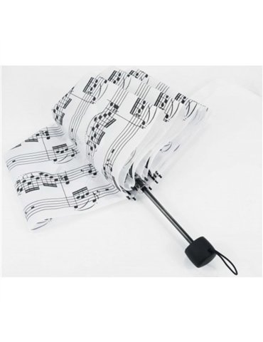 Mini Paraguas Notas Agifty U-2001 Blanco