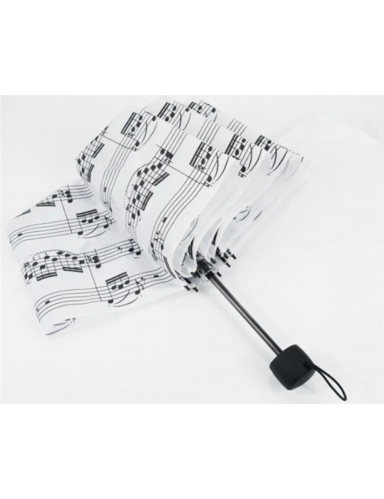 Mini Paraguas Notas Agifty U-2001 Blanco