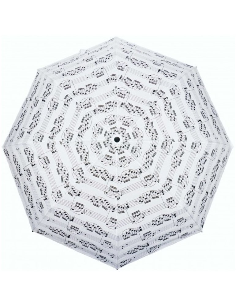 Mini Paraguas Notas Agifty U-2001 Blanco