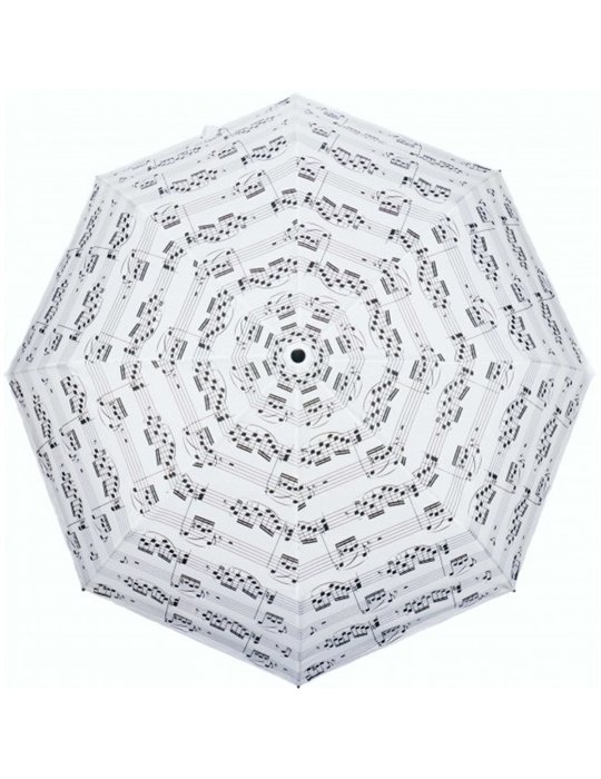 Mini Paraguas Notas Agifty U-2001 Blanco