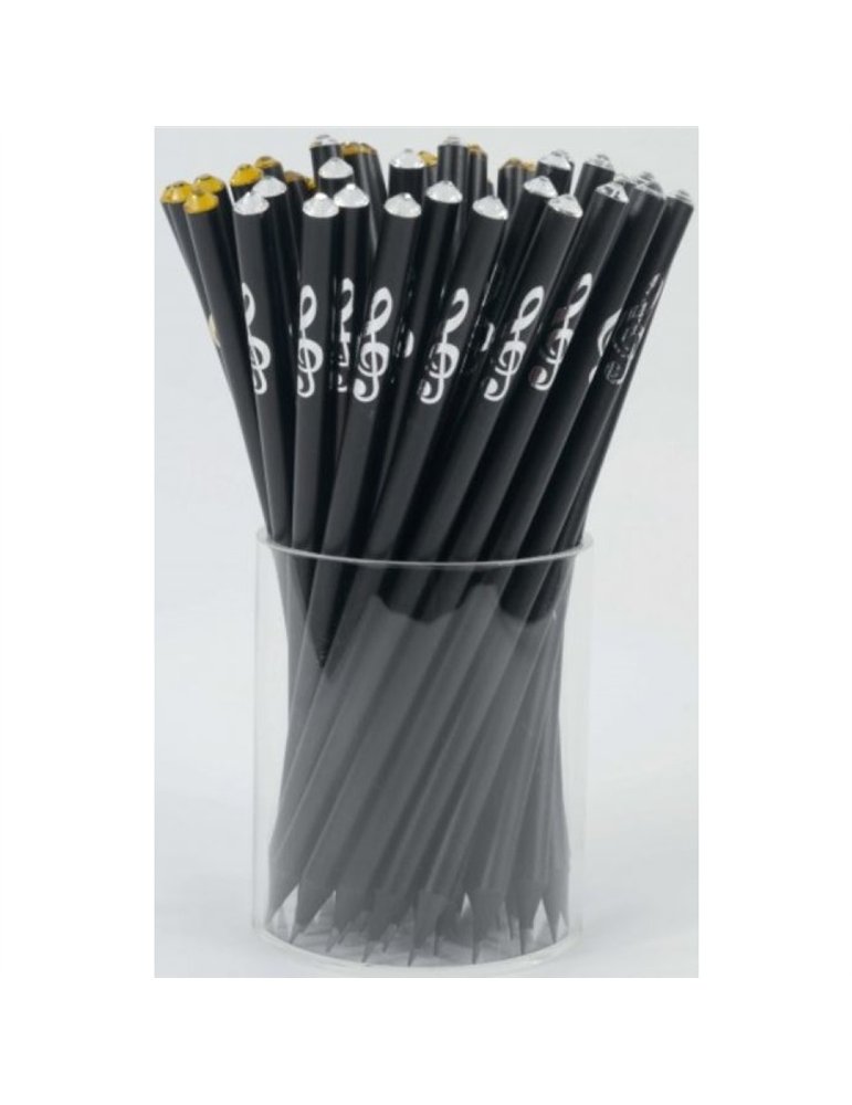 Lápiz Clave De Sol Plateada En Relieve Agifty B-1113