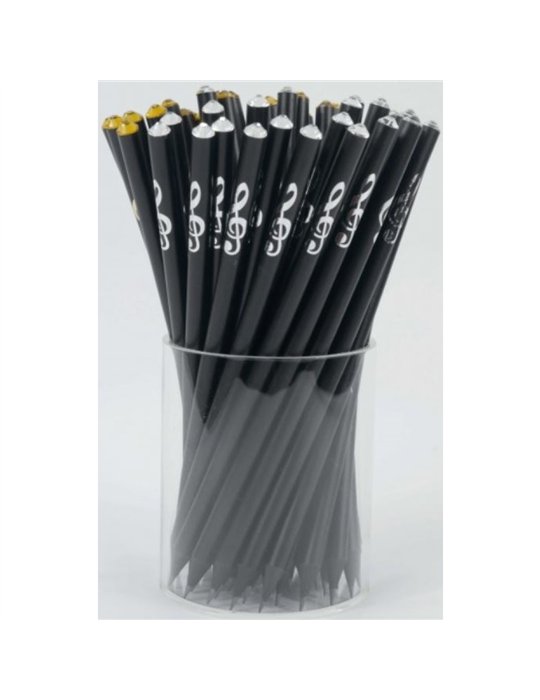 Lápiz Clave De Sol Plateada En Relieve Agifty B-1113