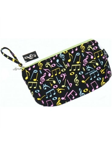 Estuche Multiusos Agifty B-3022 Negro Notas Colores