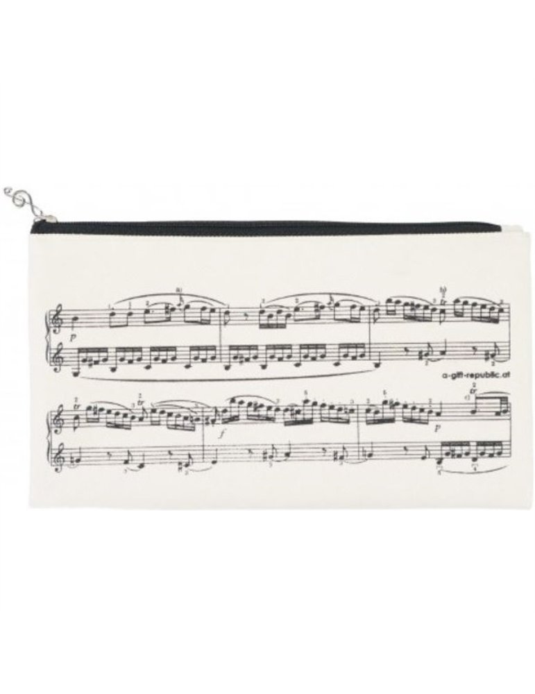 Estuche Escolar Pentagrama Agifty P-1028 Blanco