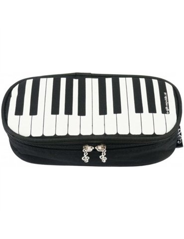 Estuche Escolar Lujo Teclado Agifty P-1019 Negro