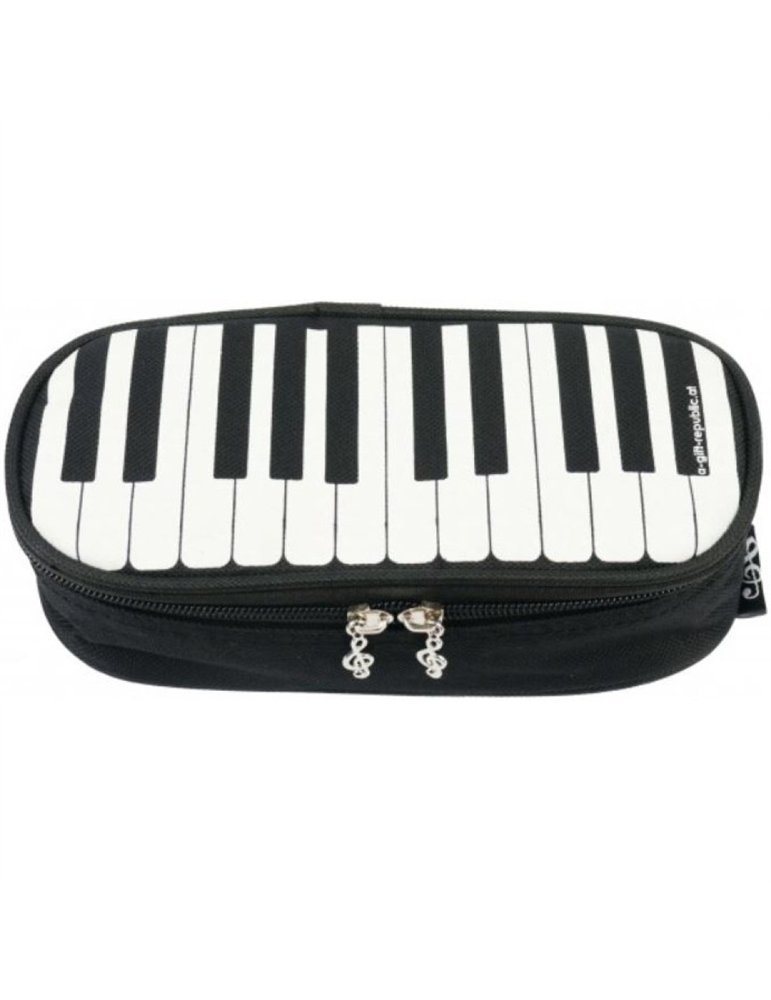 Estuche Escolar Lujo Teclado Agifty P-1019 Negro