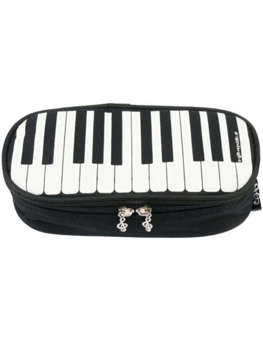 Estuche Escolar Lujo Teclado Agifty P-1019 Negro