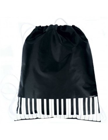 Bolsa Tipo Saco Teclas Piano Agifty B-3025 Negra
