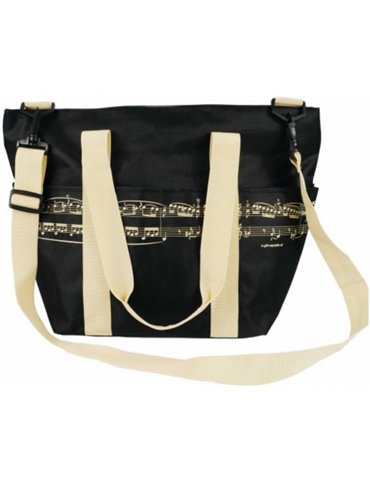 Bolsa Asa Al Hombro Partitura Agifty B-3034 Negra