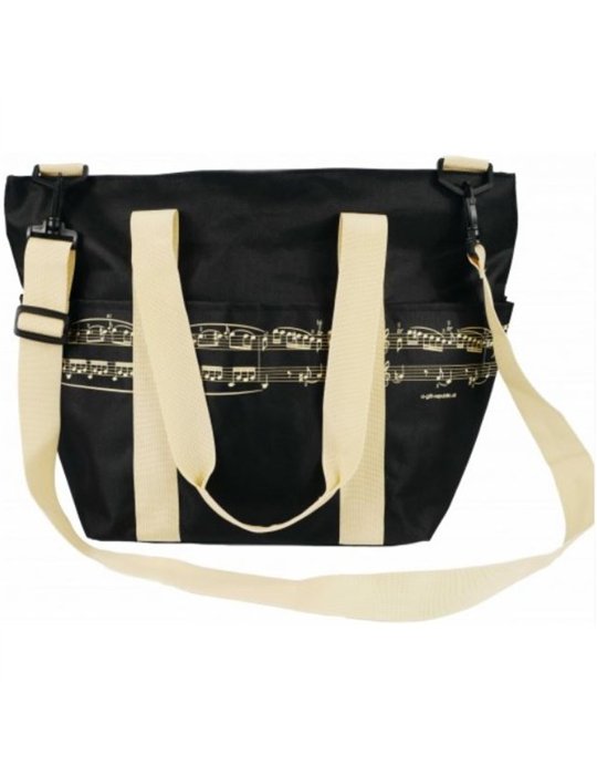 Bolsa Asa Al Hombro Partitura Agifty B-3034 Negra