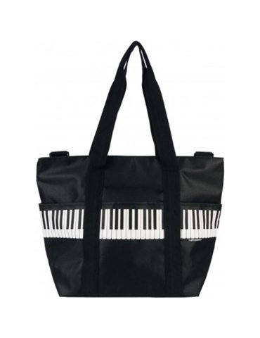 Bolsa Asa Al Hombro Teclas Piano Agifty B-3035 Negra