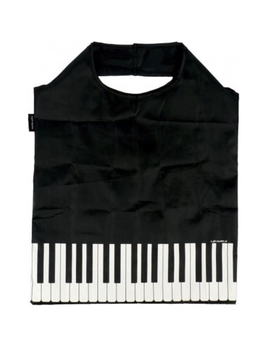 Bolsa Mini Shopper Teclas Piano Agifty B-3031 Negra