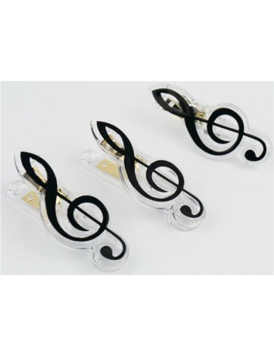 Clip Clave De Sol Agifty C-1064 Negro 7cm