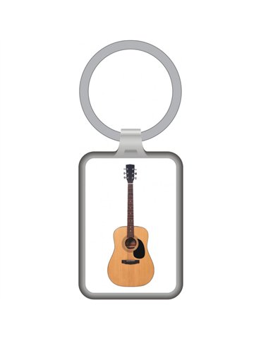 Llavero Guitarra Agifty K-1056 Blanco