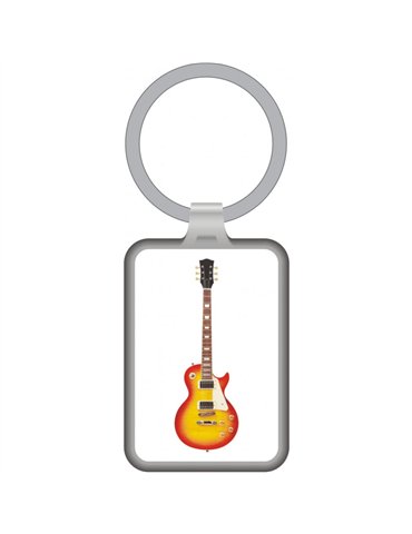 Llavero Guitarra Eléctrica Agifty K-1057 Blanco
