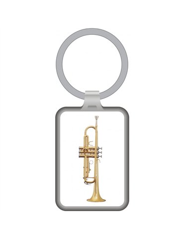 Llavero Trompeta Agifty K-1058 Blanco